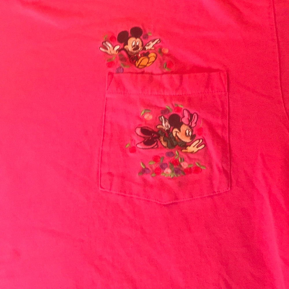 Disney Mickey and Minnie Pink shirt. - Picture 2 of 3